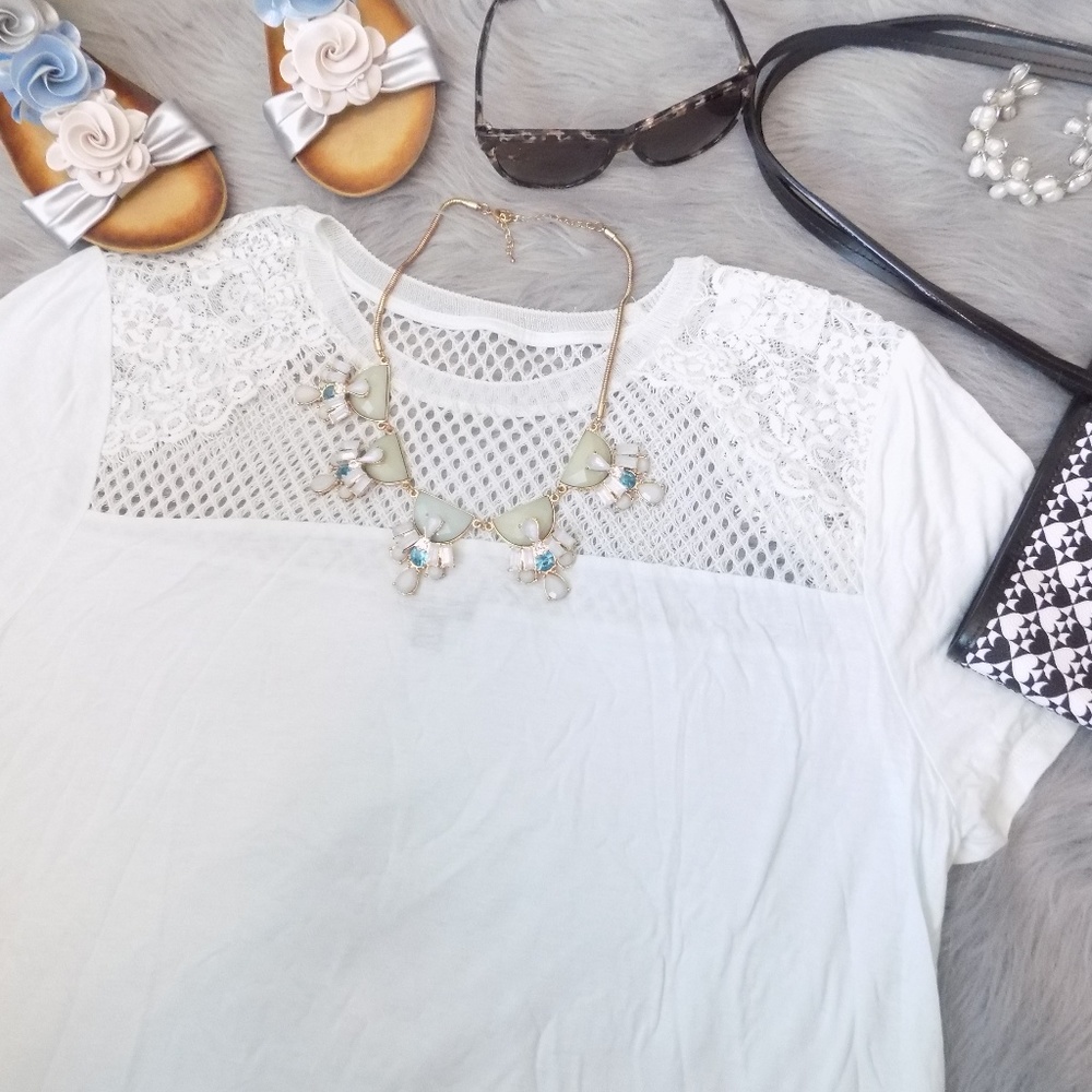 Ann Taylor Mesh Top